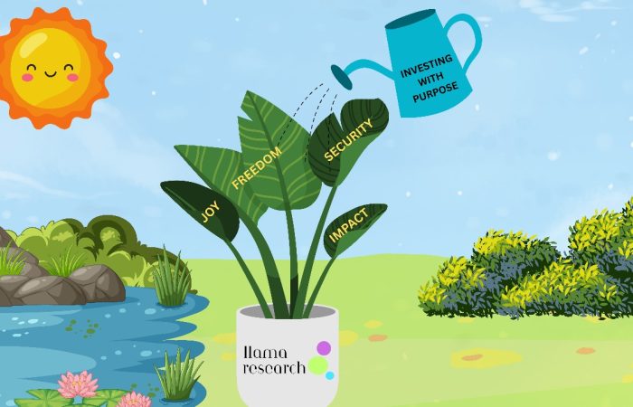 Illustration of a sustainable and impactful scenario with help of LLama Research financial advice